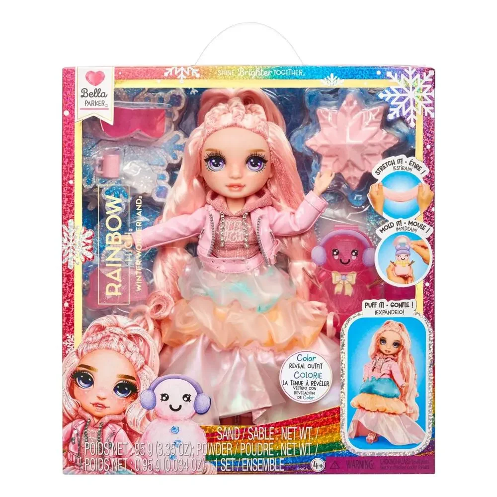 Rainbow High Winter Wonderland Bella - Pink 11” Fashion Doll Magic Snow NWT